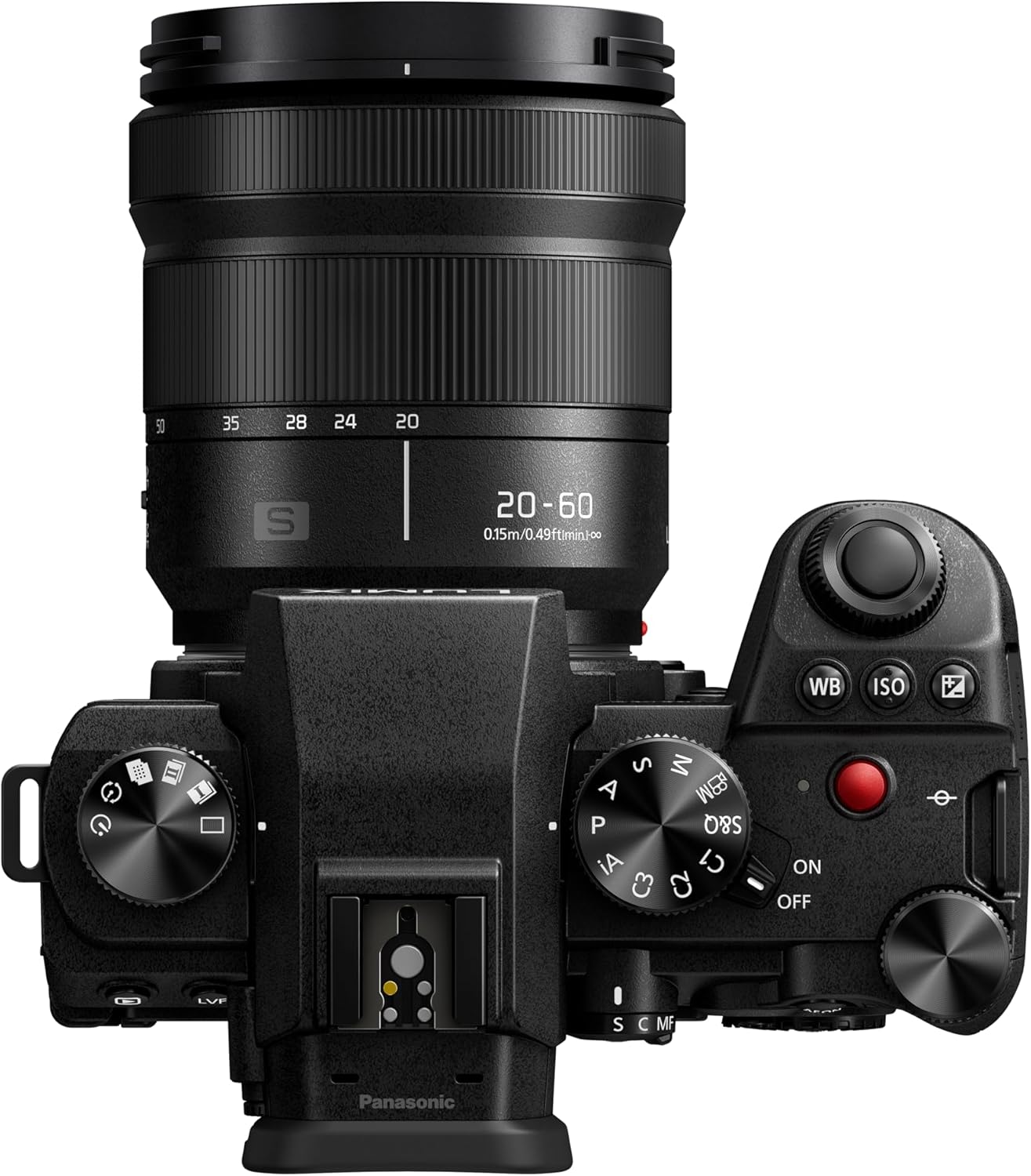 Panasonic LUMIX S5II 24.2MP Full-Frame Mirrorless Camera with 20-60mm F3.5-5.6 L Mount Lens - Black (DC-S5M2KK9)