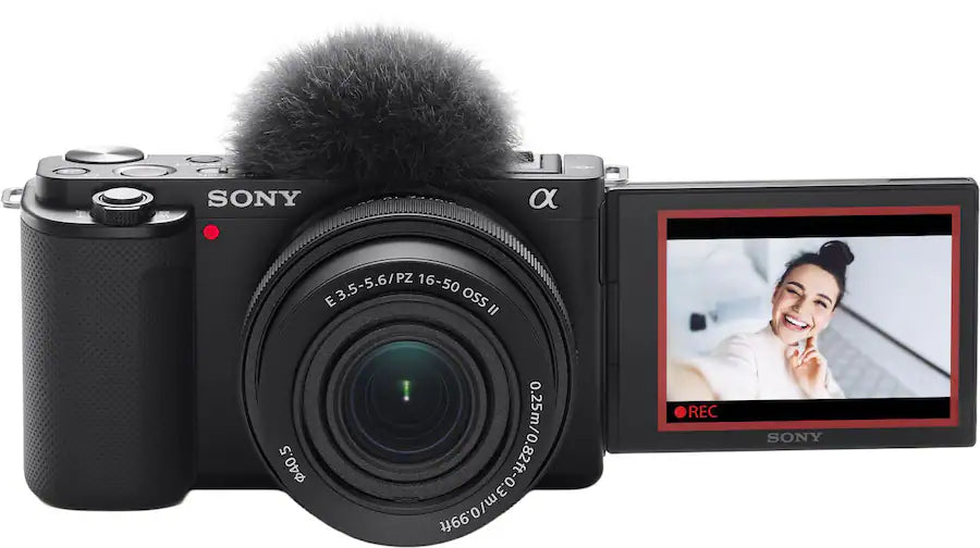 Sony Alpha ZV-E10 APS-C Mirrorless Content Creator Camera (Body Only) – Black