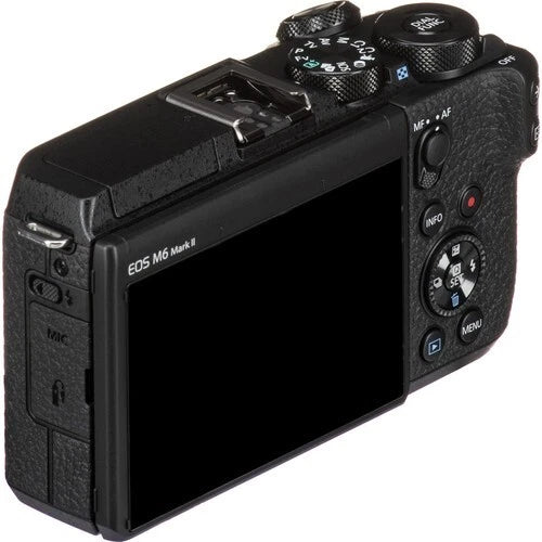 Canon EOS M6 Mark II Mirrorless Camera Body Only (32.5MP APS-C, EF-M Mount, 4K Video, Dual Pixel AF, Wi-Fi, Black)