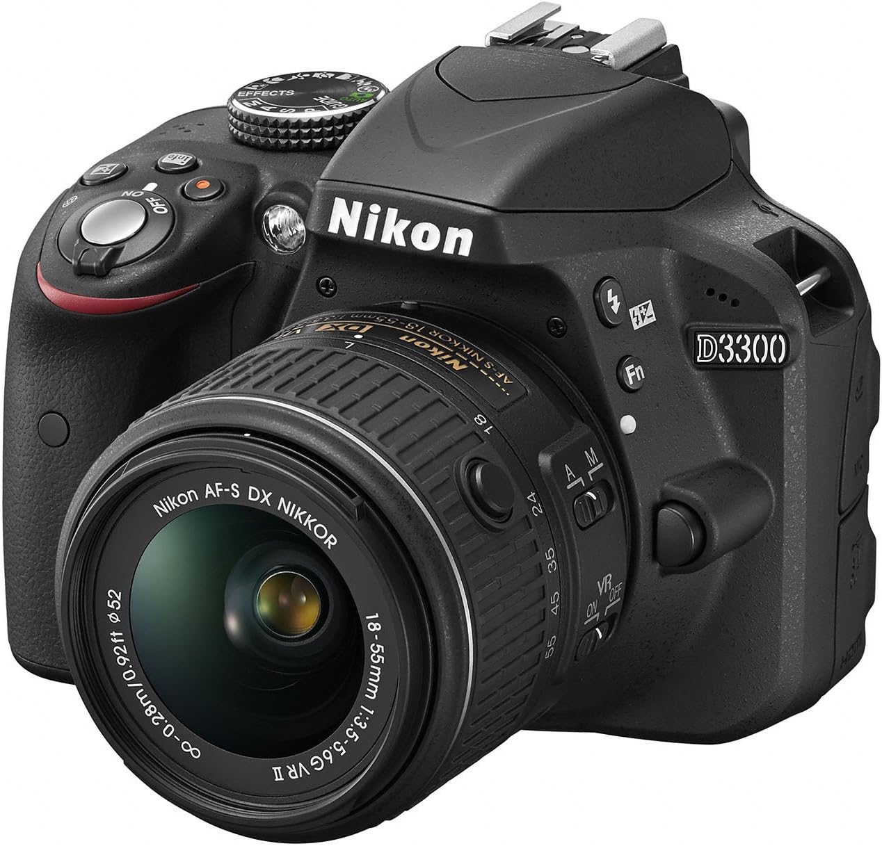 Nikon D3300 24.2MP HD 1080p DSLR Camera - Body Only, Black