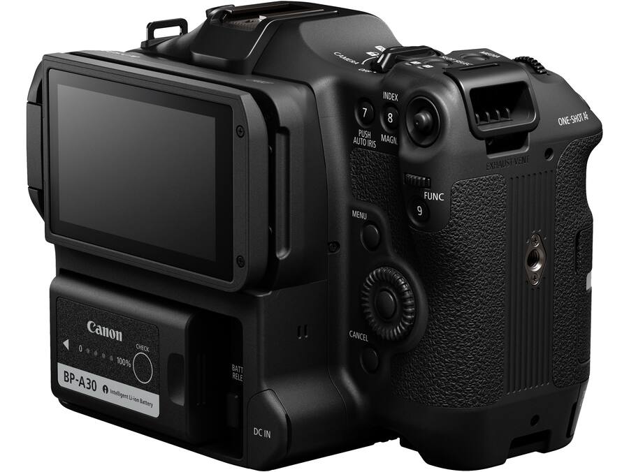 Canon EOS C70 Cinema Camera Body Only (Super 35mm DGO Sensor, RF Mount, 4K Video, Dual Pixel AF, Wi-Fi, Black)