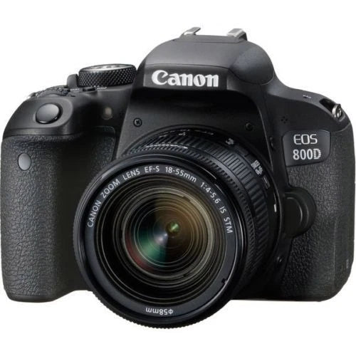 Canon EOS Rebel T7i (800D) DSLR Camera with EF-S 18-55mm F4-5.6 IS STM Lens – 24.2 MP – Black