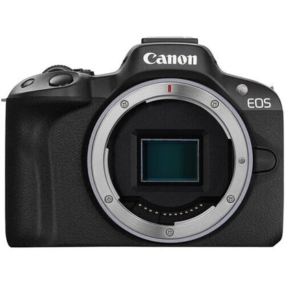 Canon EOS R50 Mirrorless Camera Body Only (24.2MP APS-C, RF Mount, 4K Video, Dual Pixel AF, Wi-Fi, Black)