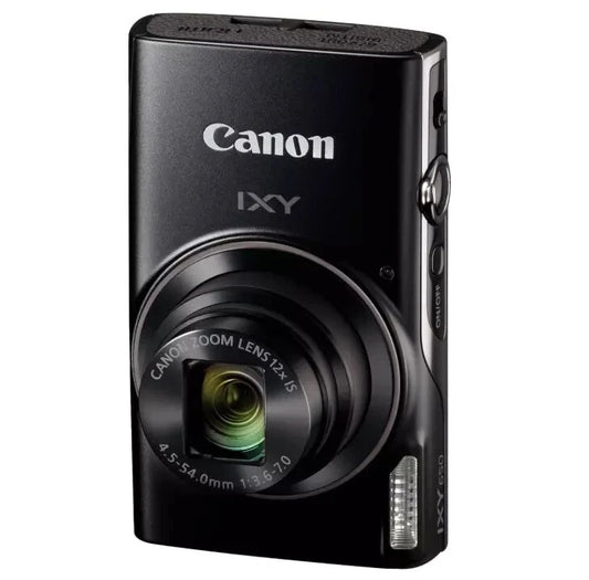 Canon PowerShot IXY 650 (ELPH 360 HS) Compact Digital Camera – 20.2 MP with 12x Optical Zoom – Black