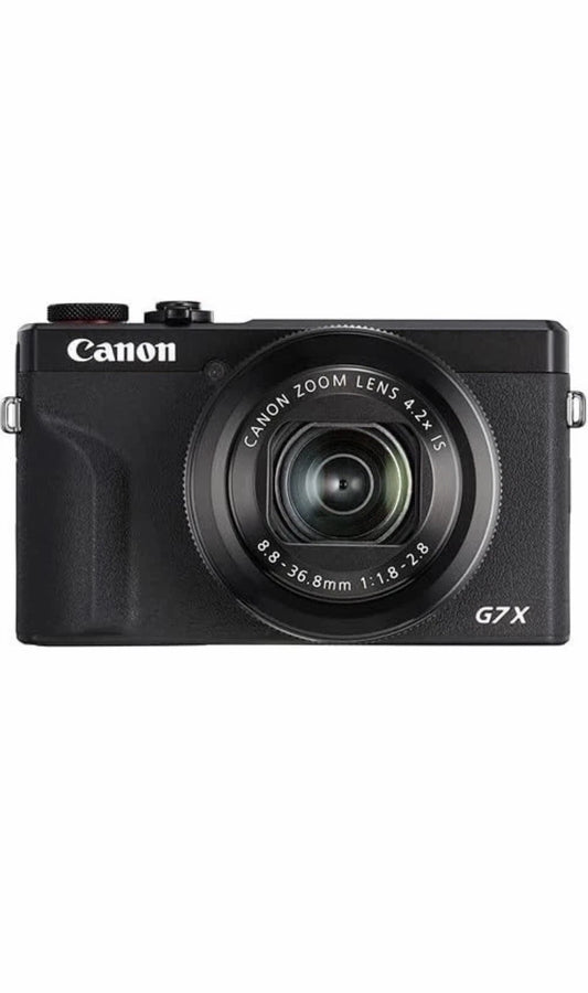 Canon PowerShot G7 X Mark III Point & Shoot Digital Camera – 20.1 MP, 4.2x Zoom, F1.8, 4K Video – Black