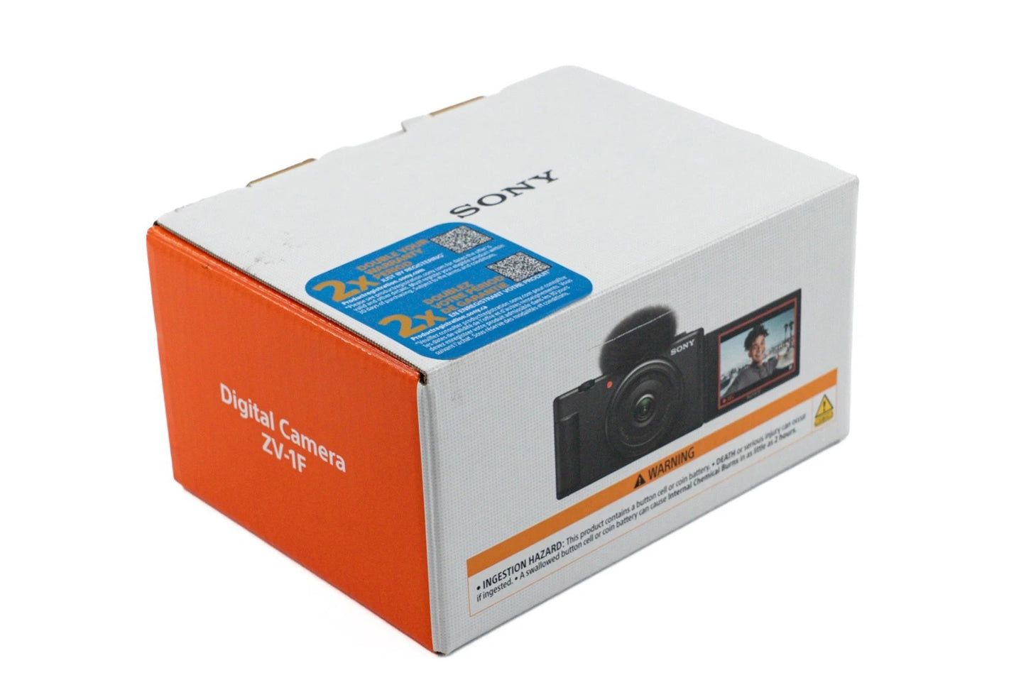 Sony ZV-1F Vlogging Digital Camera – 20.1 MP with 4K Video & F2.0 Ultra-Wide Lens – White