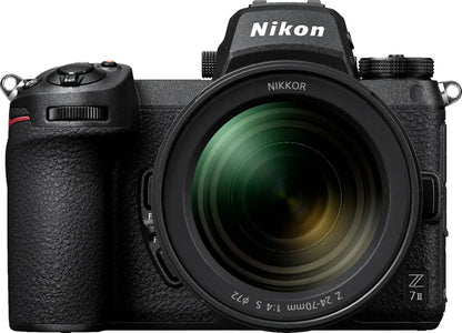 Nikon Z 7II 4K Mirrorless Camera with NIKKOR Z 24-70mm f/4 S Lens - Black