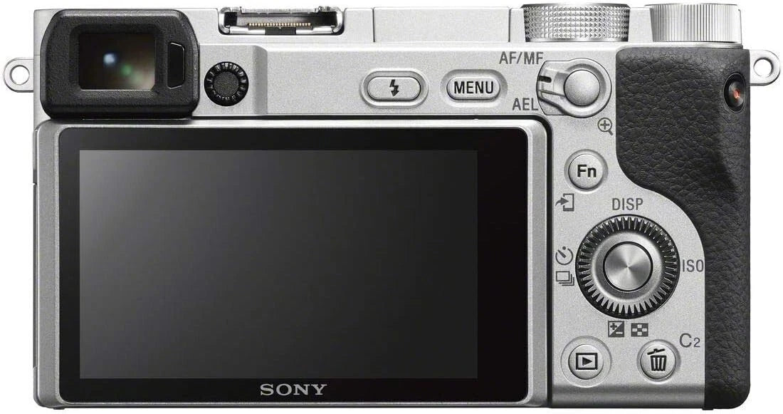 Sony Alpha a6400 APS-C Mirrorless Camera Double Zoom Lens Kit – 24.2 MP with Real-Time Eye AF – Silver