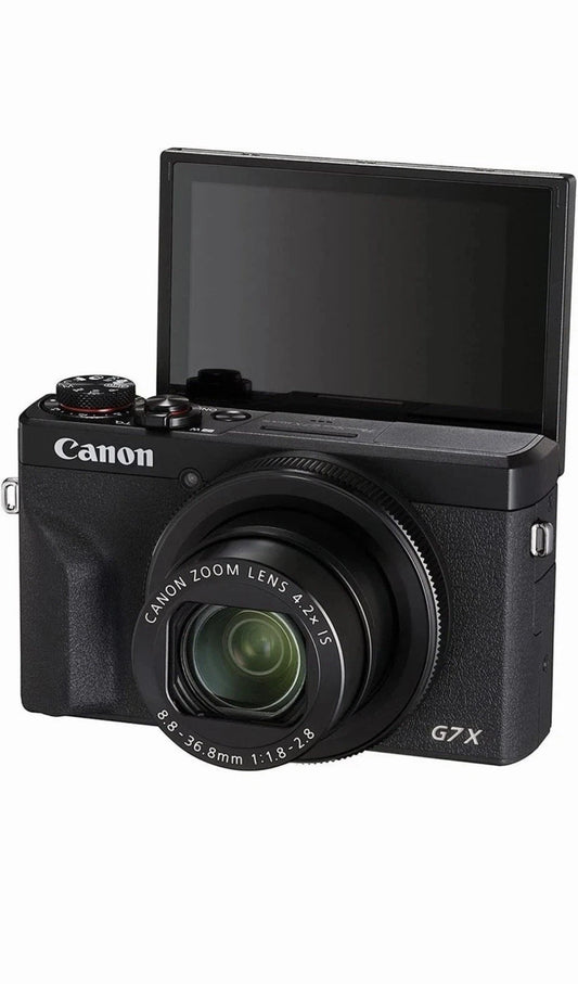 Canon PowerShot G7 X Mark III Point & Shoot Digital Camera – 20.1 MP, 4.2x Zoom, F1.8, 4K Video – Black