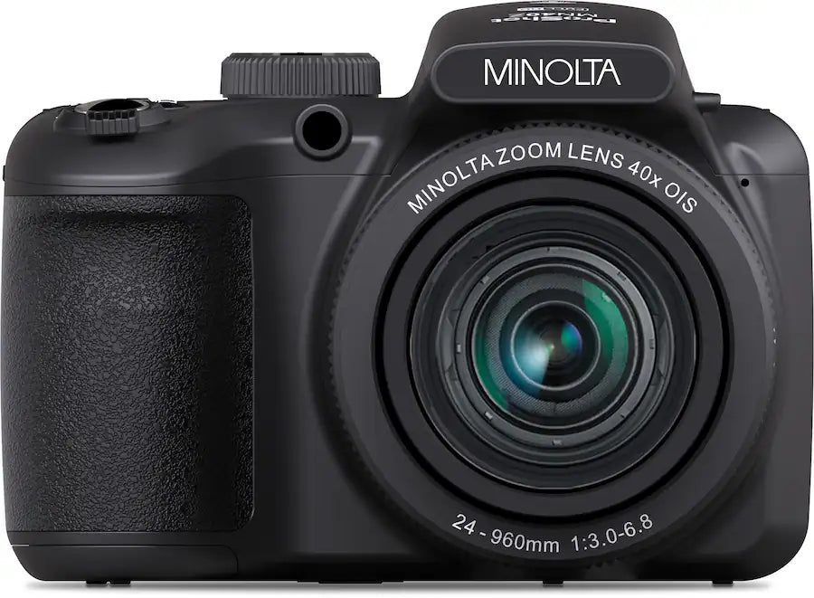Minolta ProShot MN40Z Bridge Camera – 20 MP with 40x Optical Zoom Lens – Black
