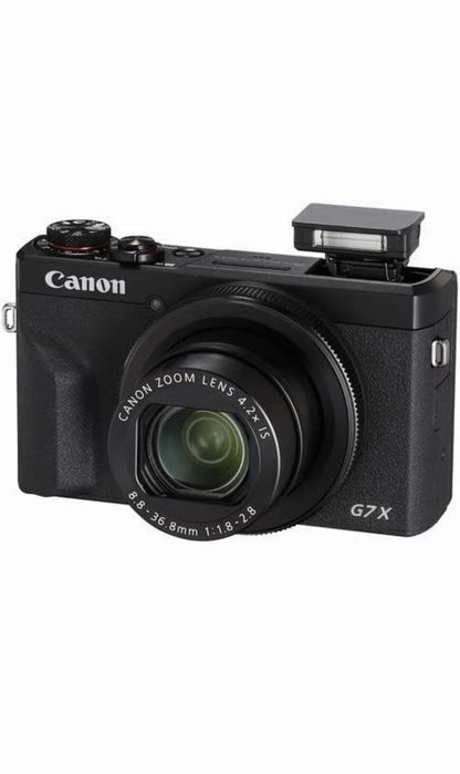 Canon PowerShot G7 X Mark III Point & Shoot Digital Camera – 20.1 MP, 4.2x Zoom, F1.8, 4K Video – Black