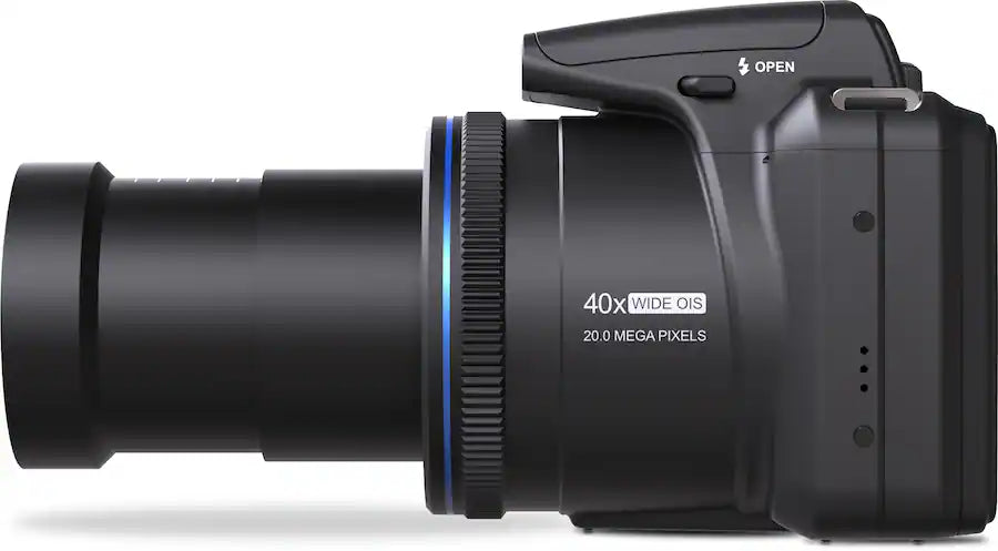 Minolta ProShot MN40Z Bridge Camera – 20 MP with 40x Optical Zoom Lens – Black