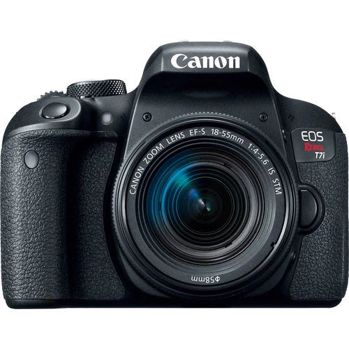 Canon EOS Rebel T7i (800D) DSLR Camera with EF-S 18-55mm F4-5.6 IS STM Lens – 24.2 MP – Black