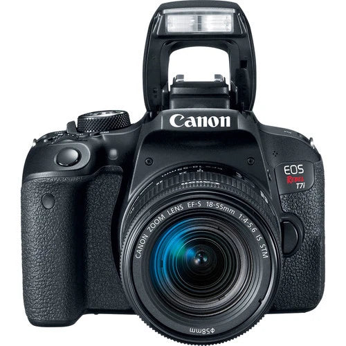 Canon EOS Rebel T7i (800D) DSLR Camera with EF-S 18-55mm F4-5.6 IS STM Lens – 24.2 MP – Black
