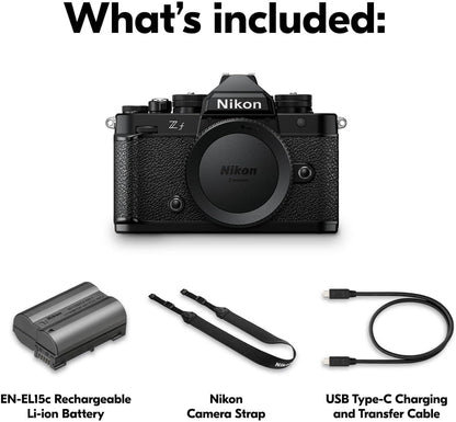 Nikon Z f Full-Frame Mirrorless Stills & Video Camera with Iconic Retro Styling - Body Only