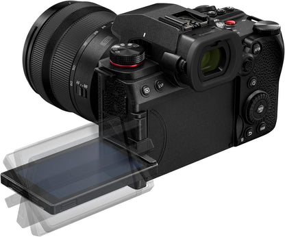 Panasonic LUMIX S5II 24.2MP Full-Frame Mirrorless Camera with 20-60mm F3.5-5.6 L Mount Lens - Black (DC-S5M2KK9)