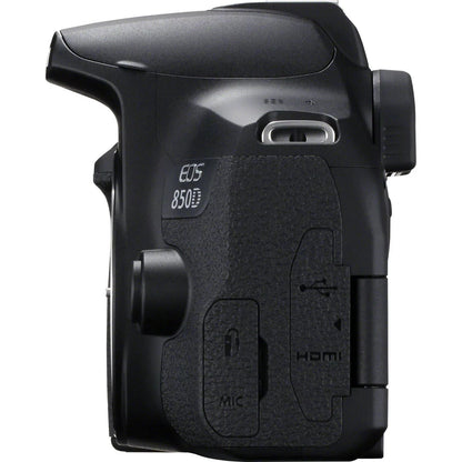 Canon EOS 850D DSLR Camera Body Only (24.1MP APS-C, EF/EF-S Mount, 4K Video, Dual Pixel AF, Wi-Fi, Black)