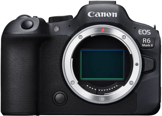 Canon EOS R6 Mark II Mirrorless Camera Body Only (24.2MP Full-Frame, RF Mount, 4K Video, Dual Pixel AF II, IBIS, Wi-Fi, Black)