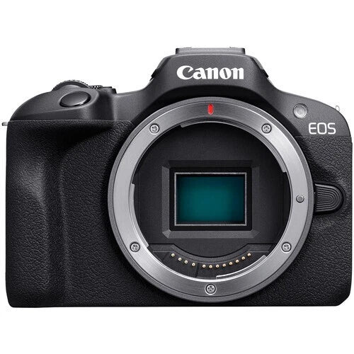 Canon EOS R100 Mirrorless Camera Body Only (RF Mount, 24.1MP APS-C, 4K Video, Wi-Fi, Black)
