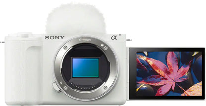 Sony Alpha ZV-E10 II APS-C Mirrorless Content Creator Camera (Body Only) – White
