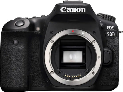 Canon EOS 90D DSLR Camera Body Only (32.5MP APS-C, EF/EF-S Mount, 4K Video, Dual Pixel AF, Wi-Fi, Black)