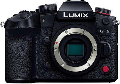 Panasonic LUMIX GH6 Mirrorless Camera (Body Only) – 25.2 MP Micro Four Thirds with 5.7K Video – Black (DC-GH6)