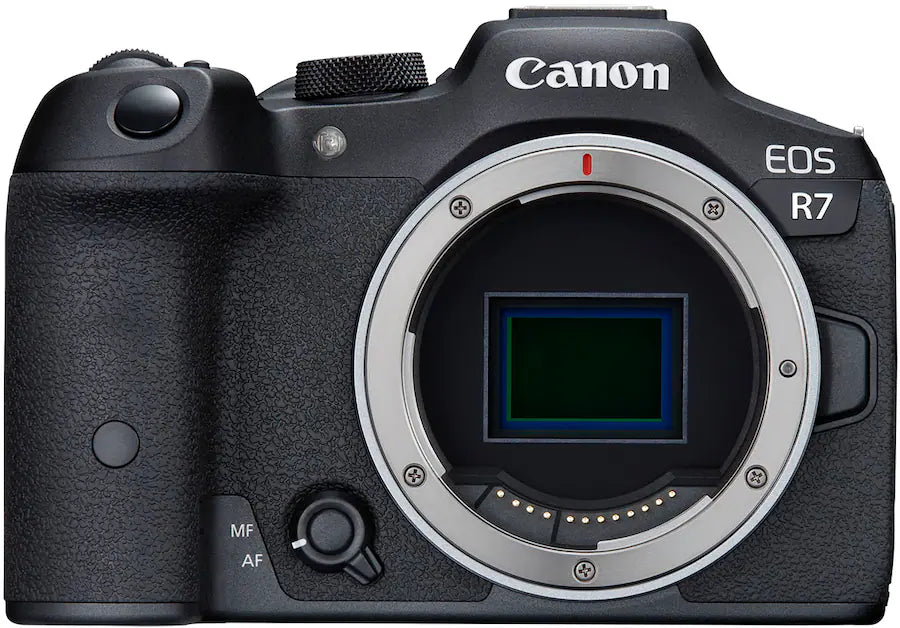 Canon EOS R7 Mirrorless Camera Body Only (32.5MP APS-C, RF Mount, 4K Video, Dual Pixel AF II, IBIS, Wi-Fi, Black)