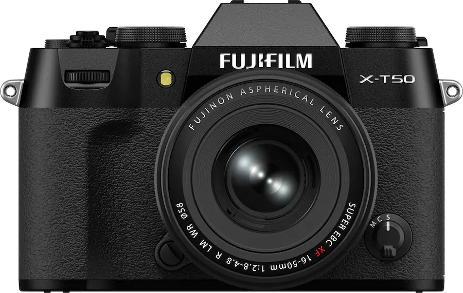 Fujifilm X-T50 Mirrorless Camera with XF 16-50mm F2.8-4.8 R LM WR Lens – 40.2 MP & 6.2K Video – Black