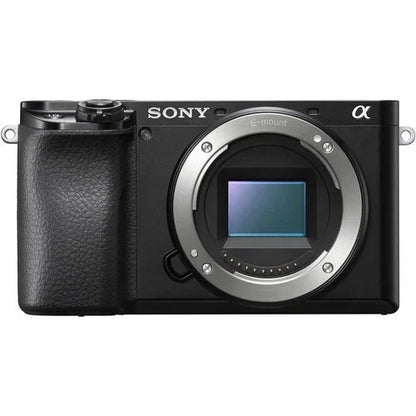 Sony Alpha a6100 Mirrorless Camera Body Only (24.2MP APS-C, E-Mount, 4K Video, Real-time AF, Wi-Fi, Black)