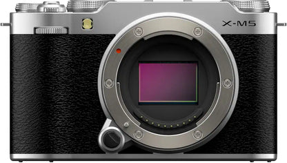 Fujifilm X-M5 APS-C Mirrorless Camera (Body Only) – 26.1 MP with 6.2K Video – Silver
