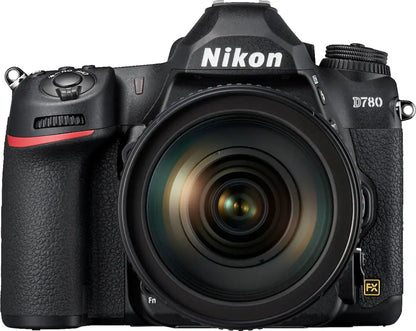 Nikon D780 Full-Frame DSLR Camera with AF-S NIKKOR 24-120mm F4G ED VR Lens – 4K Video – Black