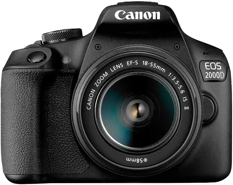 Canon EOS 2000D (Rebel T7) DSLR Camera with EF-S 18-55mm F3.5-5.6 III Lens – 24.1 MP – Black