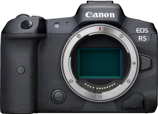 Canon EOS R5 Mirrorless Camera Body Only (45MP Full-Frame, RF Mount, 8K Video, Dual Pixel AF II, IBIS, Wi-Fi, Black)