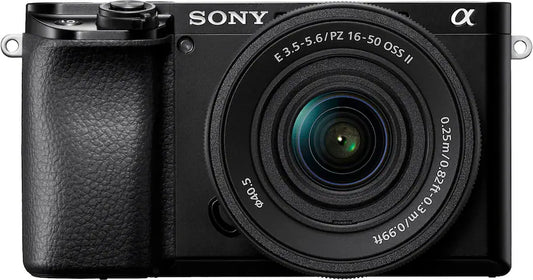 Sony Alpha 6100 APS-C Mirrorless Camera with 4K Video & E PZ 16-50mm Lens – Black