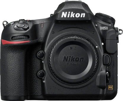 Nikon D850 Full-Frame DSLR Camera (Body Only) – 45.7 MP with 4K Video – Black