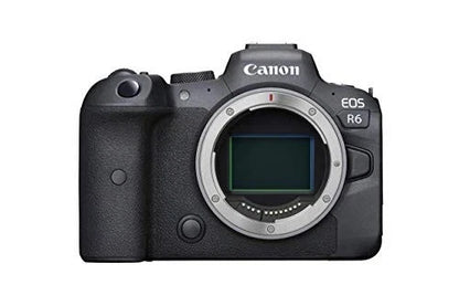 Canon EOS R6 Mirrorless Camera Body Only (20.1MP Full-Frame, RF Mount, 4K Video, Dual Pixel AF II, IBIS, Wi-Fi, Black)