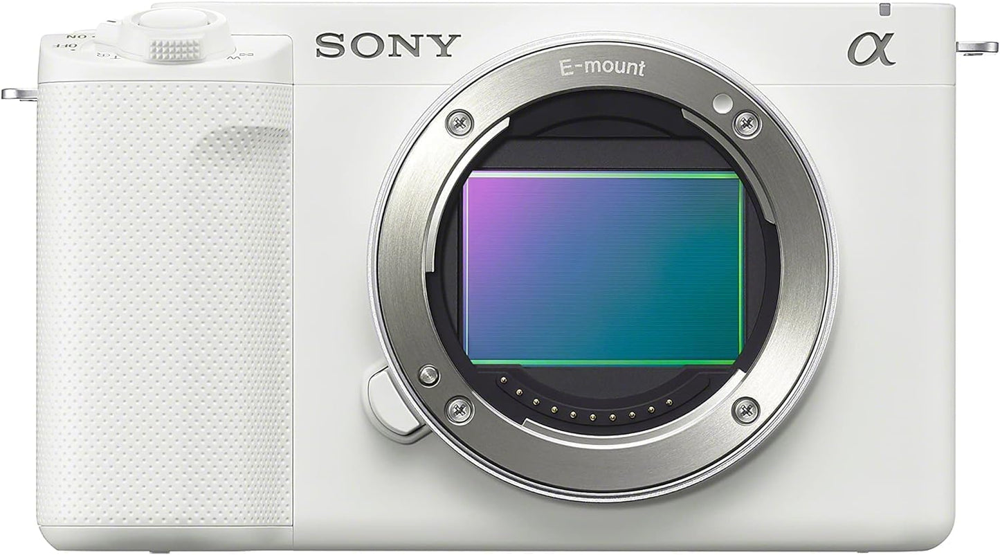Sony Alpha ZV-E1 Full-Frame Interchangeable Lens Mirrorless Vlog Camera - White Body