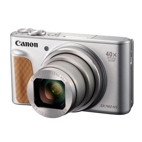 Canon PowerShot SX740 HS Compact Digital Camera – 20.3 MP with 40x Optical Zoom & 4K Video – Silver