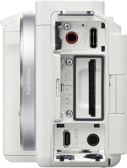 Sony Alpha ZV-E1 Full-Frame Interchangeable Lens Mirrorless Vlog Camera - White Body