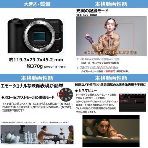 Canon EOS R50 V Mirrorless Camera Body Only (24.2MP APS-C, RF Mount, 4K Video, Dual Pixel AF, Wi-Fi, Black)