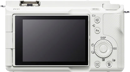Sony Alpha ZV-E1 Full-Frame Interchangeable Lens Mirrorless Vlog Camera - White Body