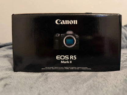 Canon EOS R5 Mark II Mirrorless Camera Body Only (45MP Full-Frame, RF Mount, 8K Video, Dual Pixel AF II, IBIS, Wi-Fi, Black, 6536C002)