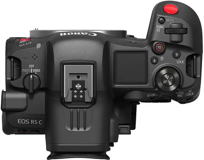 Canon EOS R5 C Mirrorless Cinema Camera Body Only (45MP Full-Frame, RF Mount, 8K Video, Dual Pixel AF, Wi-Fi, Black)