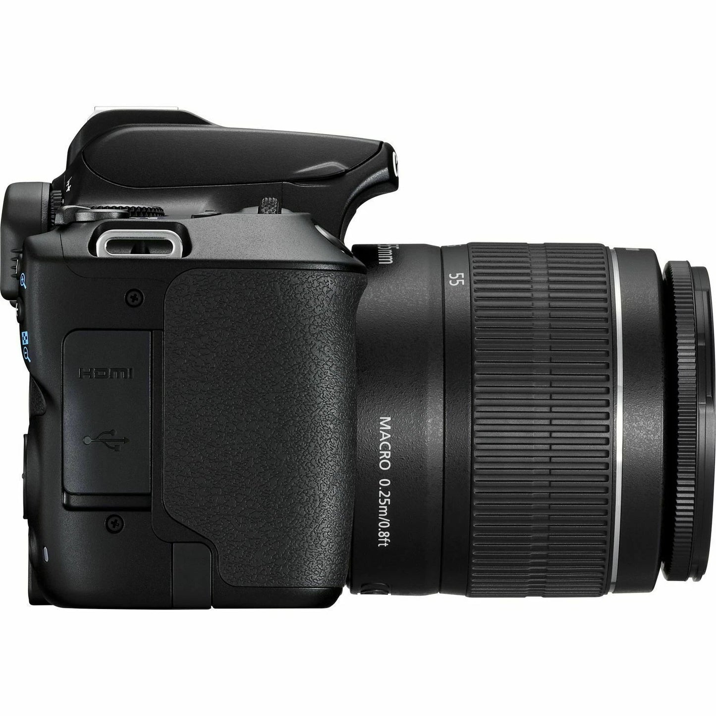 Canon EOS 250D DSLR Camera with 18-55mm f/3.5-5.6 DC III Lens (24.1MP APS-C, EF/EF-S Mount, 4K Video, Dual Pixel AF, Wi-Fi, Black)