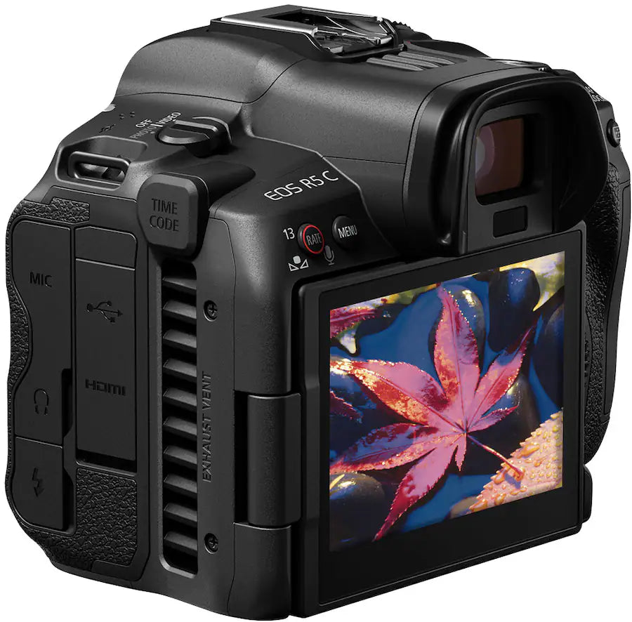 Canon EOS R5 C Mirrorless Cinema Camera Body Only (45MP Full-Frame, RF Mount, 8K Video, Dual Pixel AF, Wi-Fi, Black)