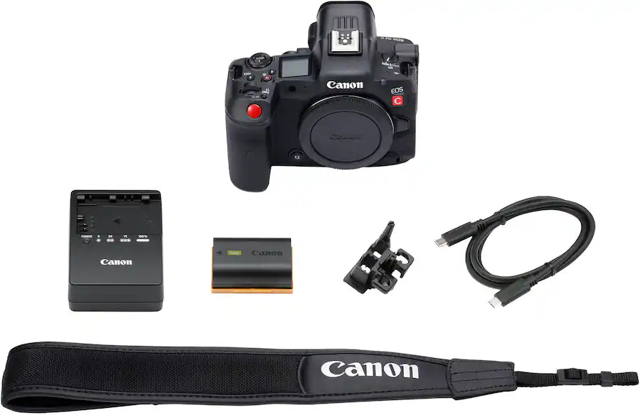 Canon EOS R5 C Mirrorless Cinema Camera Body Only (45MP Full-Frame, RF Mount, 8K Video, Dual Pixel AF, Wi-Fi, Black)