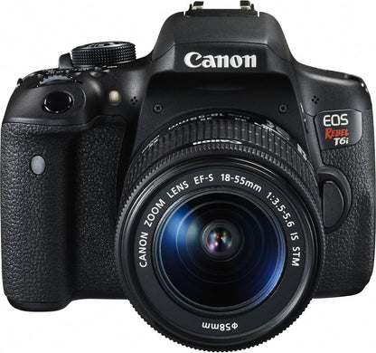 Canon EOS Rebel T6i Digital SLR Camera with EF-S 18-55mm f/3.5-5.6 IS STM Lens - Wi-Fi Enabled