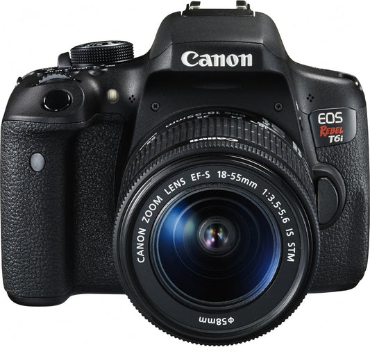 Canon EOS Rebel T6i Digital SLR Camera with EF-S 18-55mm f/3.5-5.6 IS STM Lens - Wi-Fi Enabled