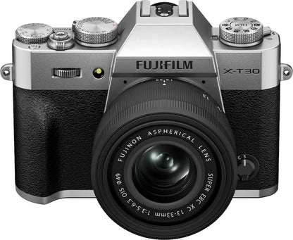 Fujifilm X-T30 III Mirrorless Camera with XC 13-33mm F3.5-6.3 OIS Lens Kit & 6K Video – Silver