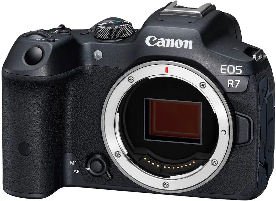 Canon EOS R7 Mirrorless Camera Body Only (32.5MP APS-C, RF Mount, 4K Video, Dual Pixel AF II, IBIS, Wi-Fi, Black)